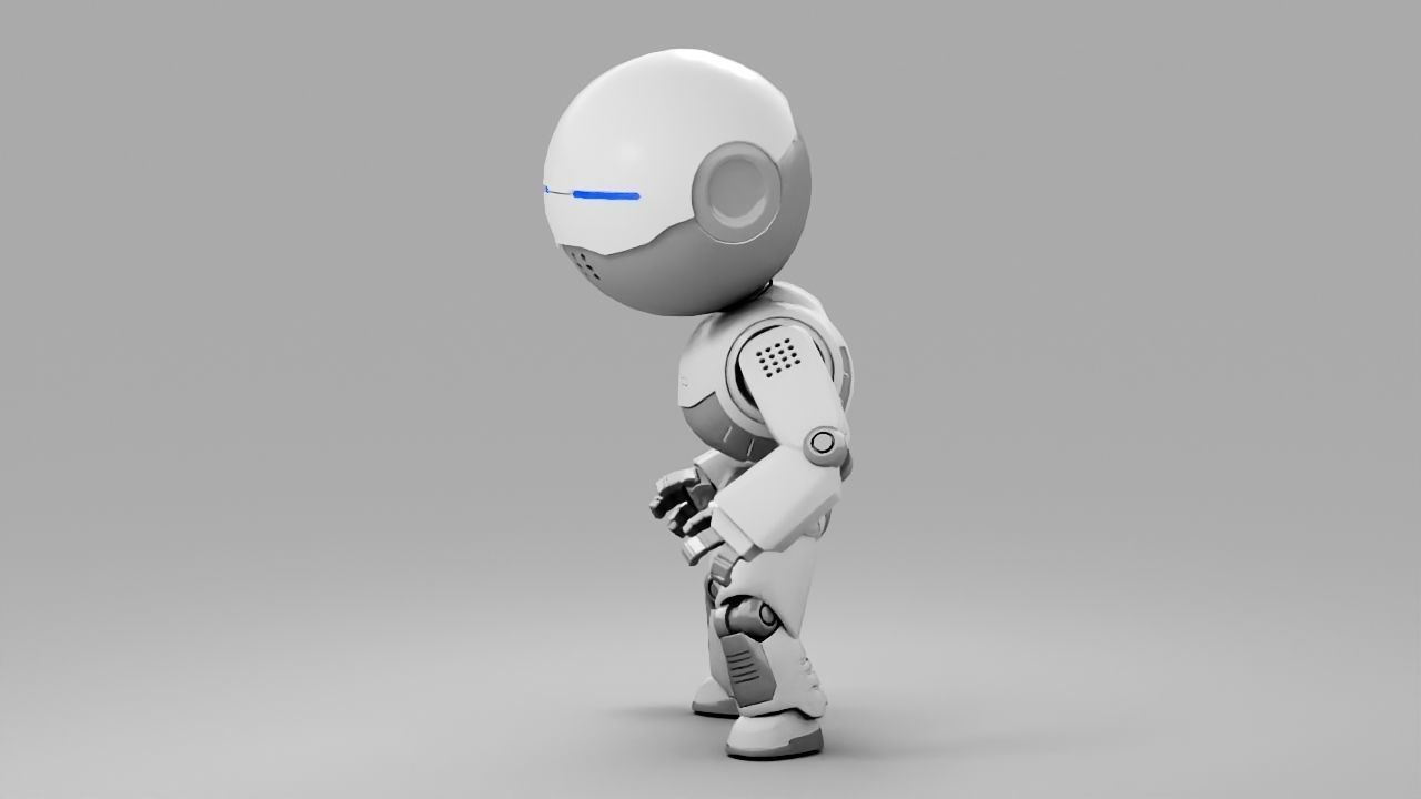 Nino Droid rigged character 3D model_7