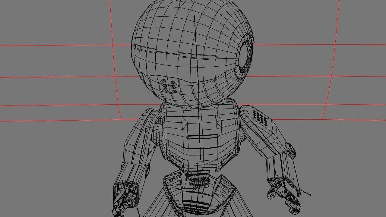 Nino Droid rigged character 3D model_29