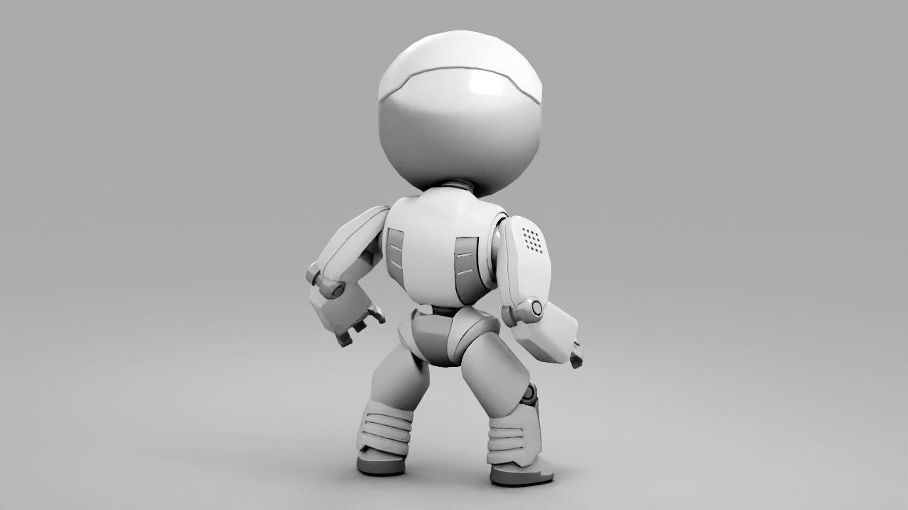 Nino Droid rigged character 3D model_5