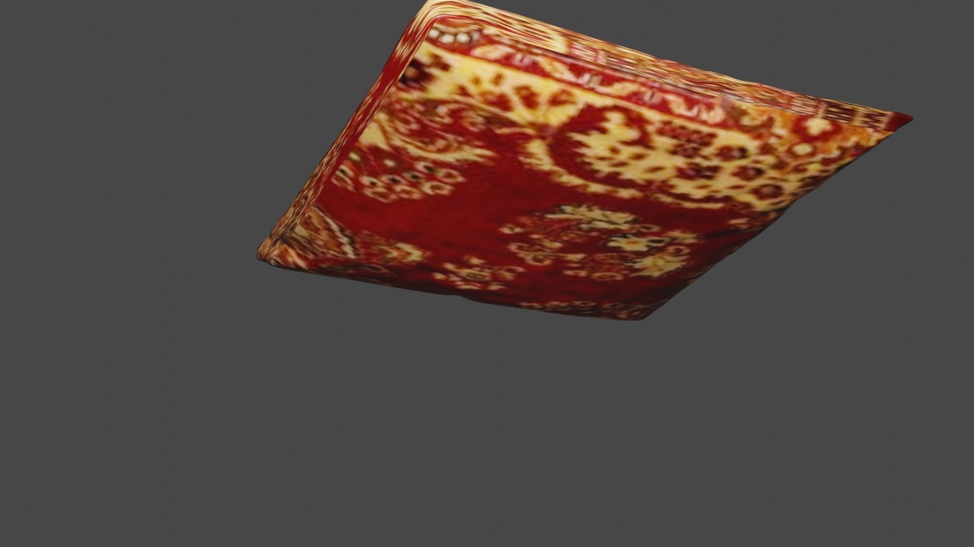 pillow gold 3D model_2