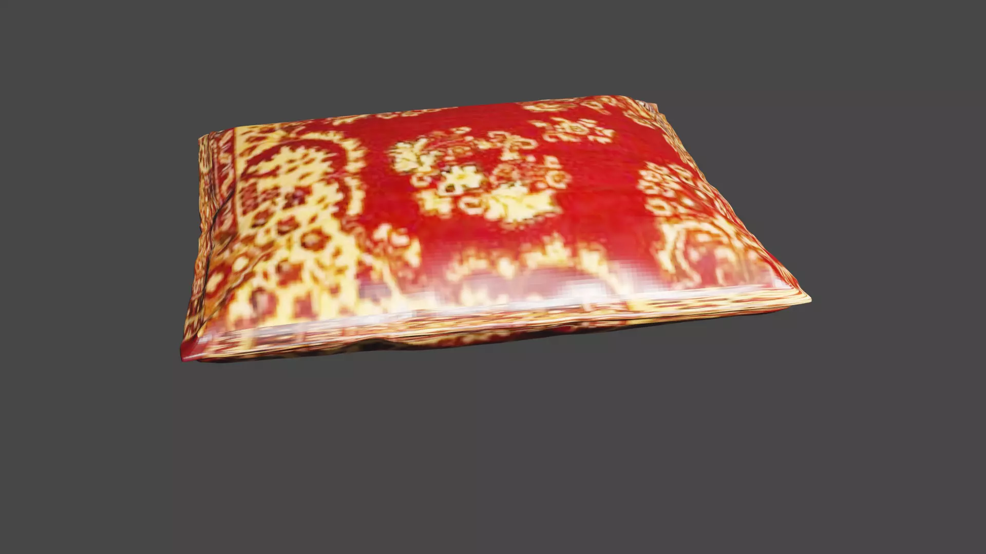pillow gold 3D model_0