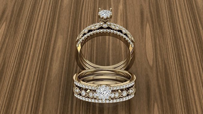 Diamond Jewelry Ring 3D print model