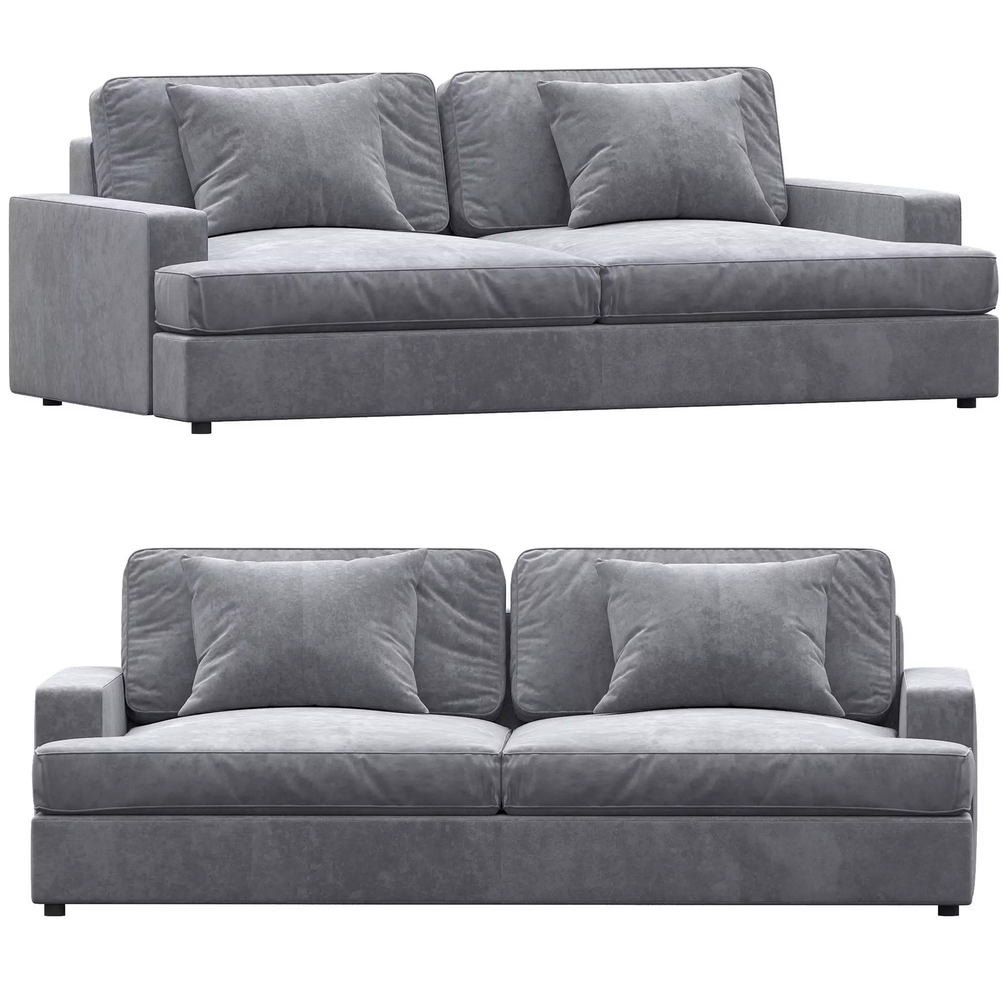 3d model Sofa with Reversible Cushions 3D model_0