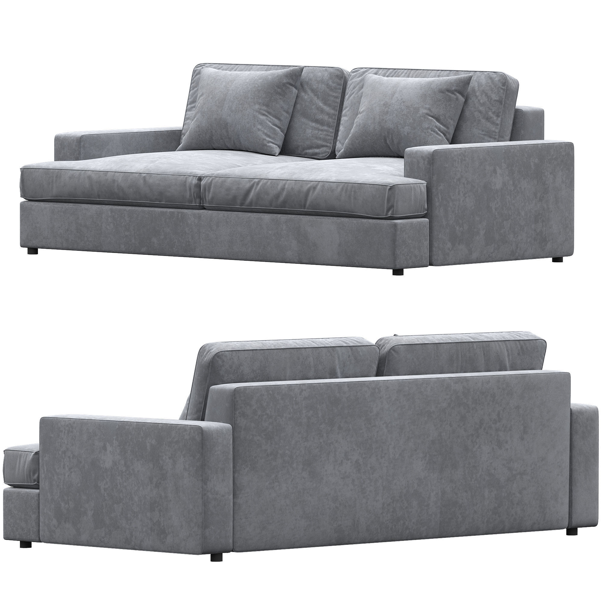 3d model Sofa with Reversible Cushions 3D model_1