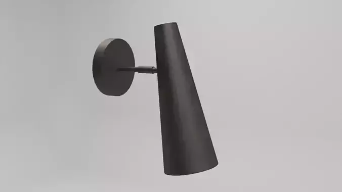 Applique outdoor wall sconce with shade