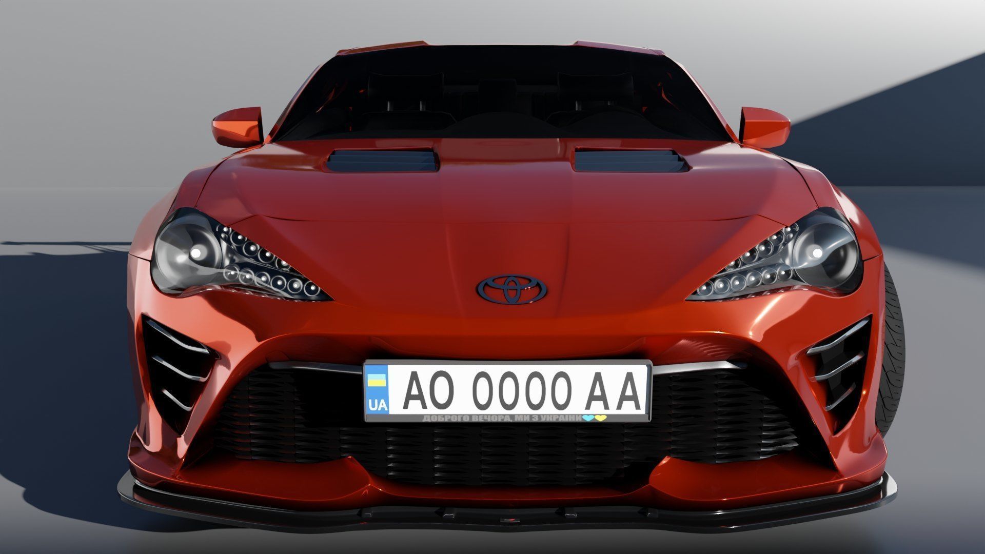 Toyota gt86 with tuning 3D model_2