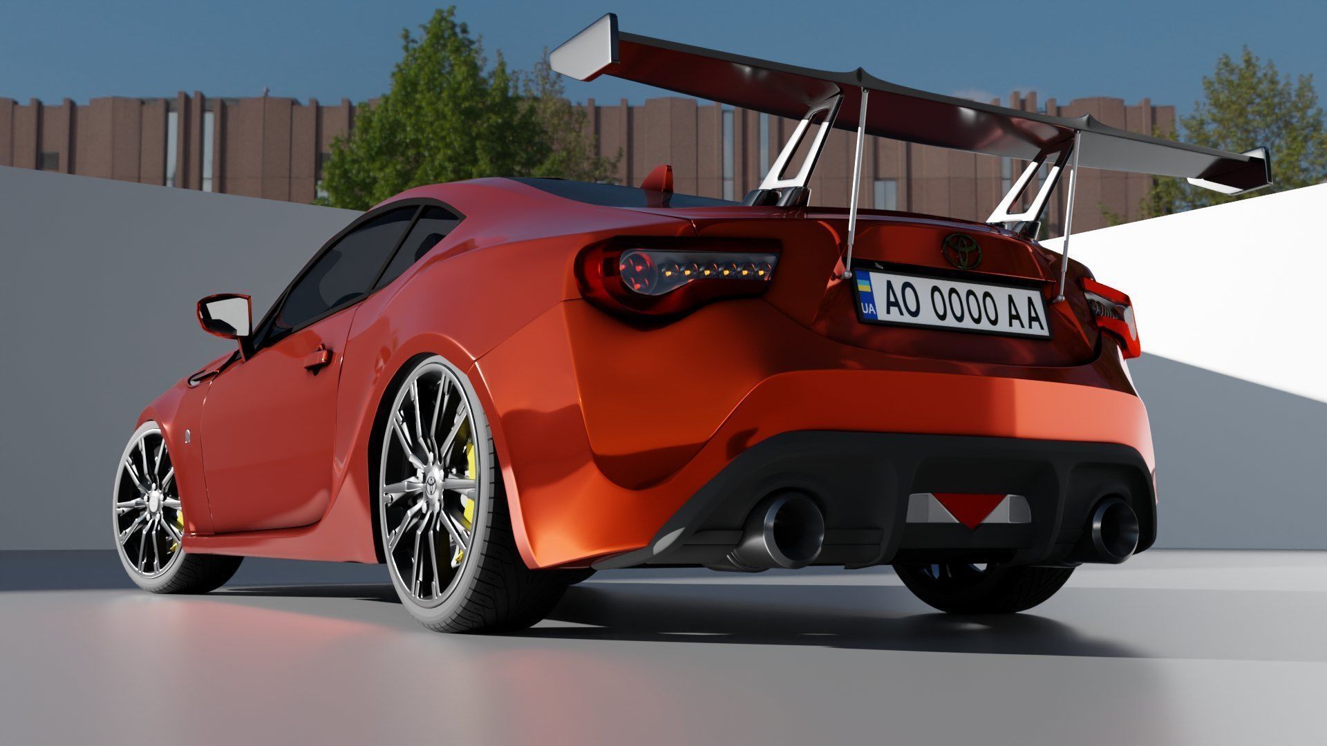Toyota gt86 with tuning 3D model_6