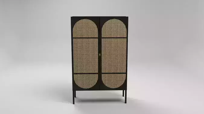 Armoire rattan cabinet