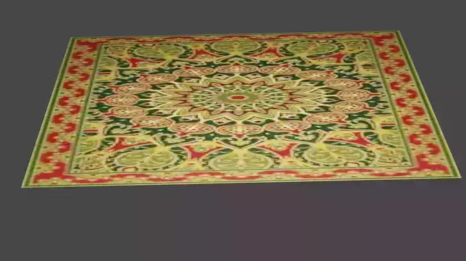 carpet rug with ornate design