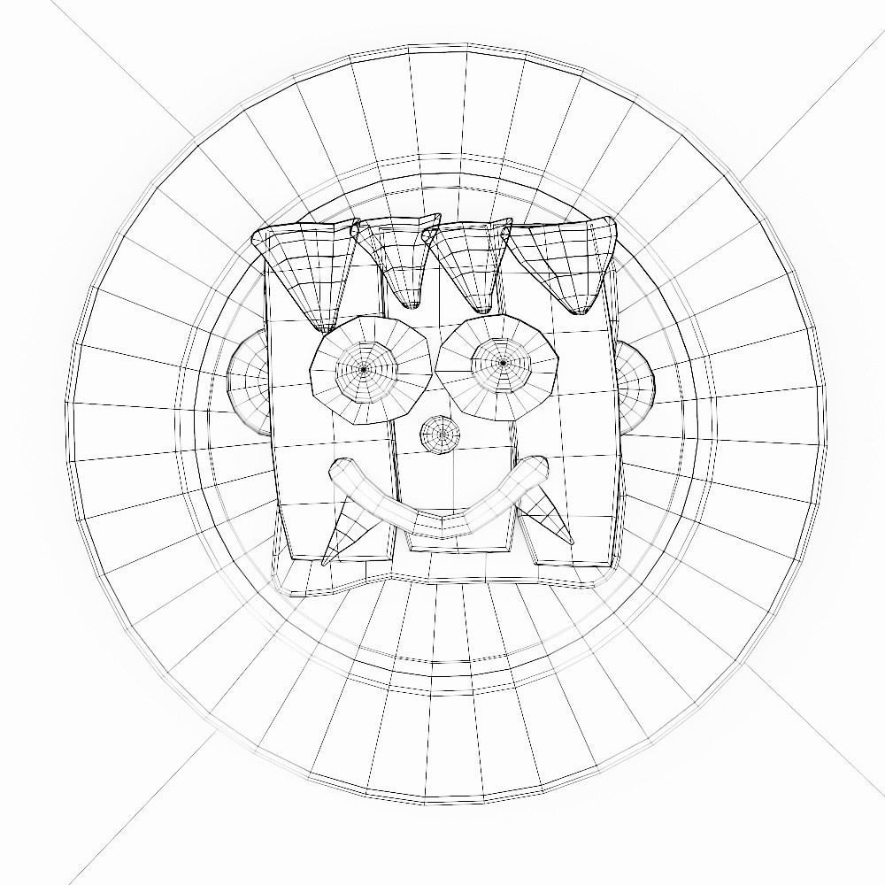 Sandwich Halloween food low poly 3d model  Low-poly 3D model_5