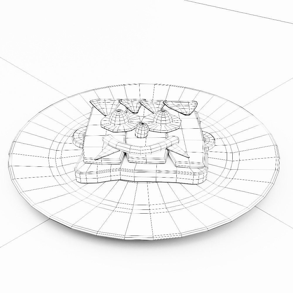 Sandwich Halloween food low poly 3d model  Low-poly 3D model_8