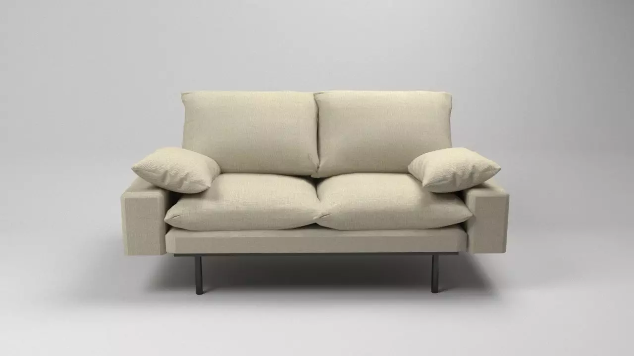 Assise sofa with legs 3D model_0