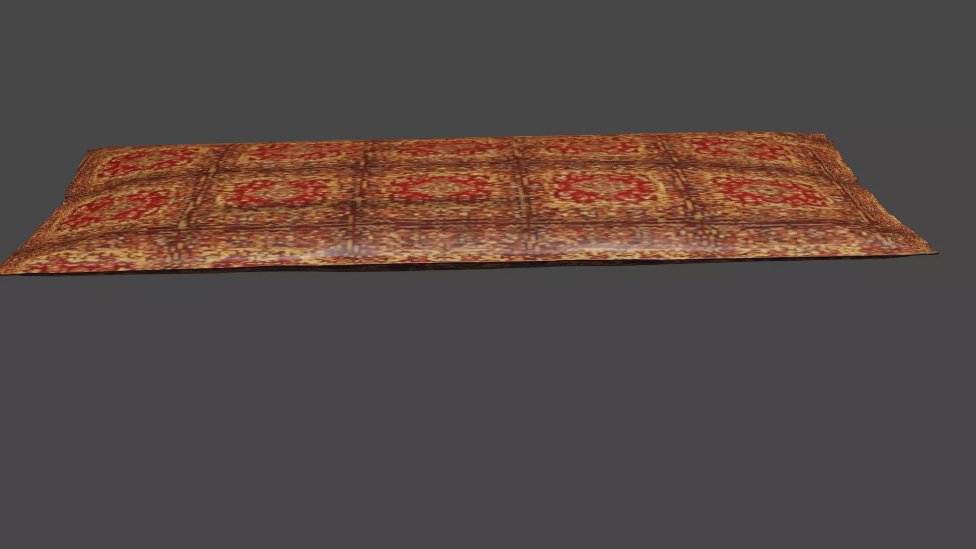 blanket afghan rug 3D model_0
