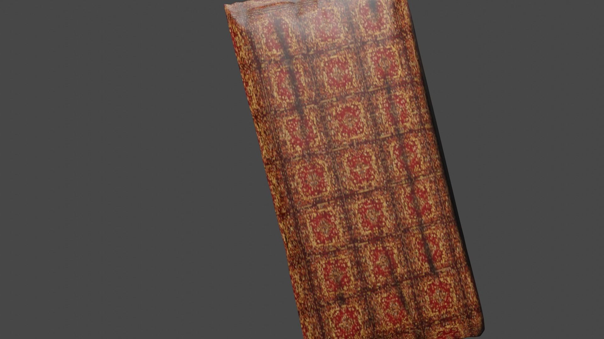 blanket afghan rug 3D model_4