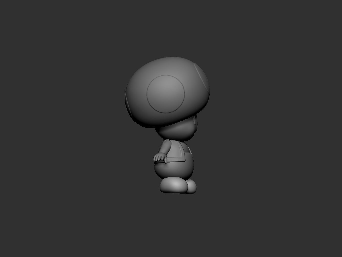 mario toad 3D print model_8