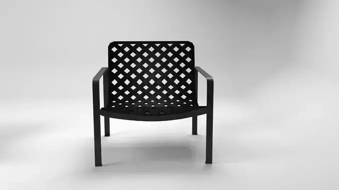 Assise outdoor chair with frame