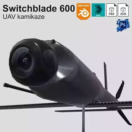 UAV Switchblade 600 Low-poly 3D model