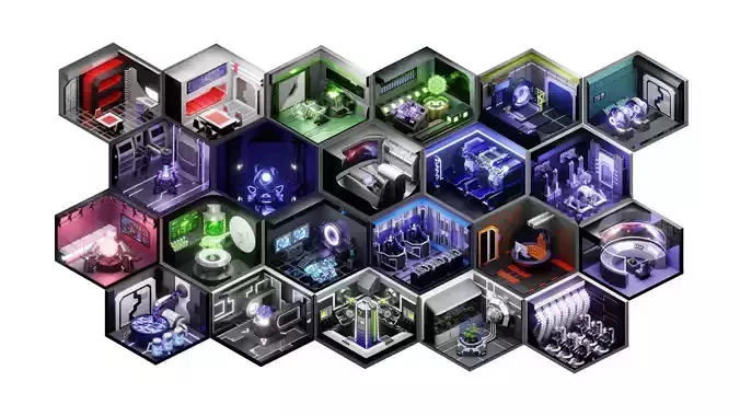 space miniature room