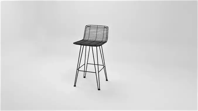 Assise rattan bar stool