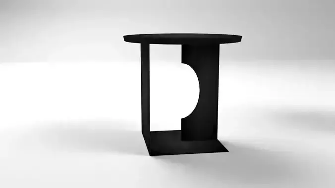 Table with circular hole in middle