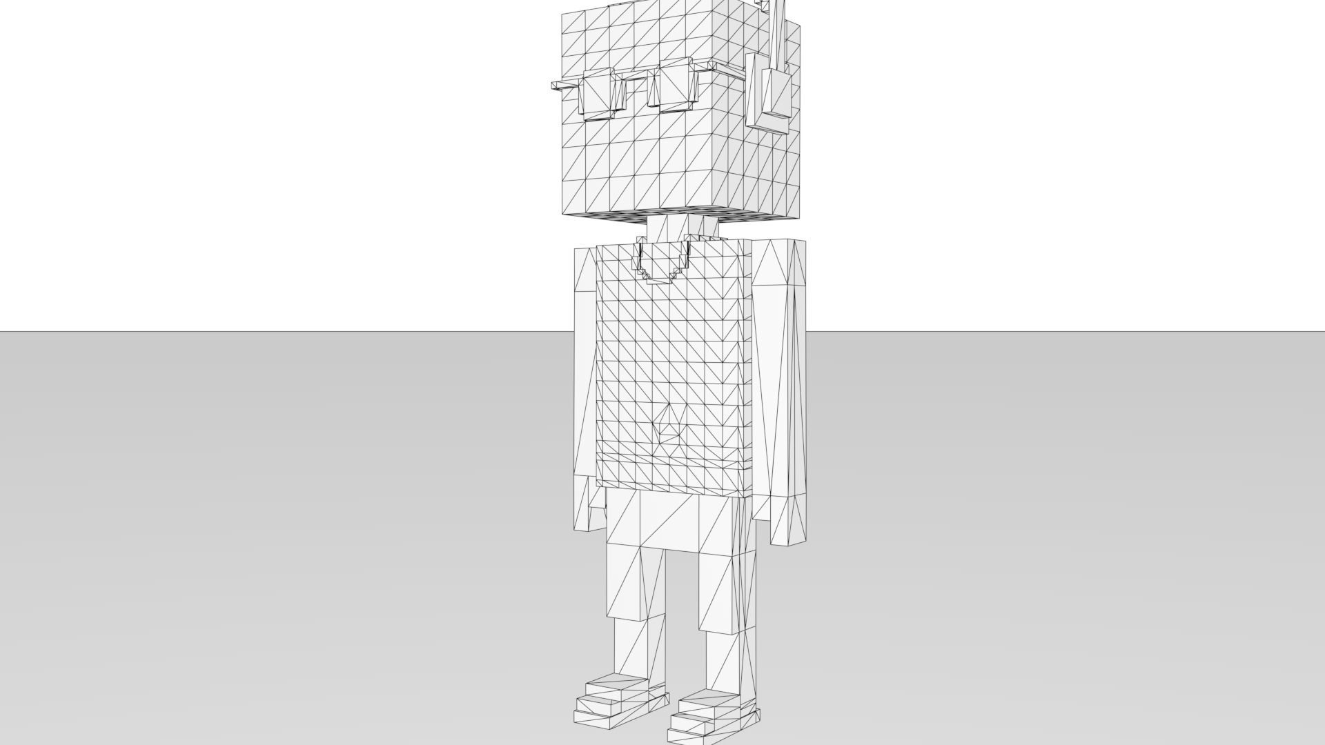 The world famous NFT Meebits Low-poly 3D model_16