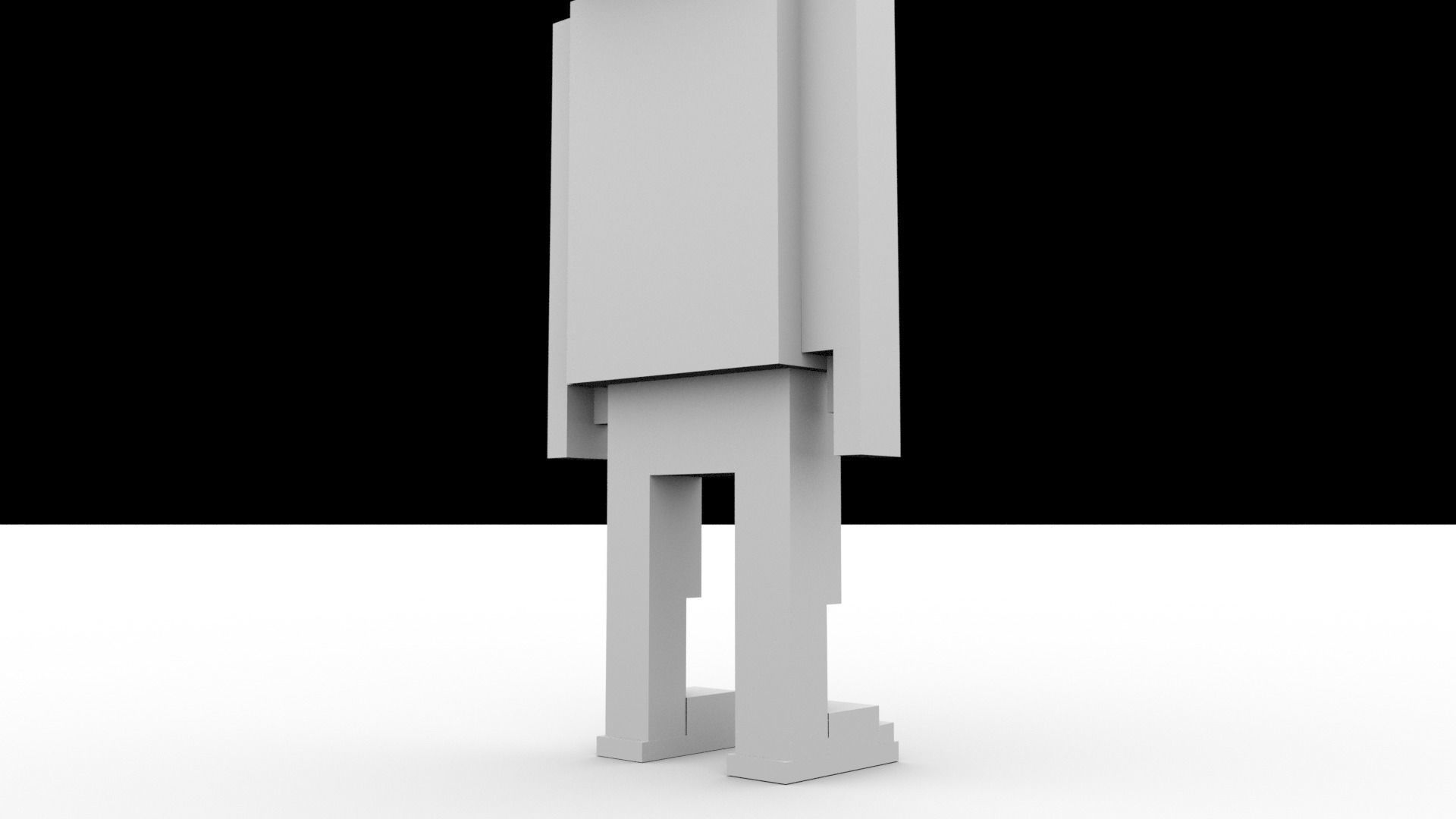 The world famous NFT Meebits Low-poly 3D model_14