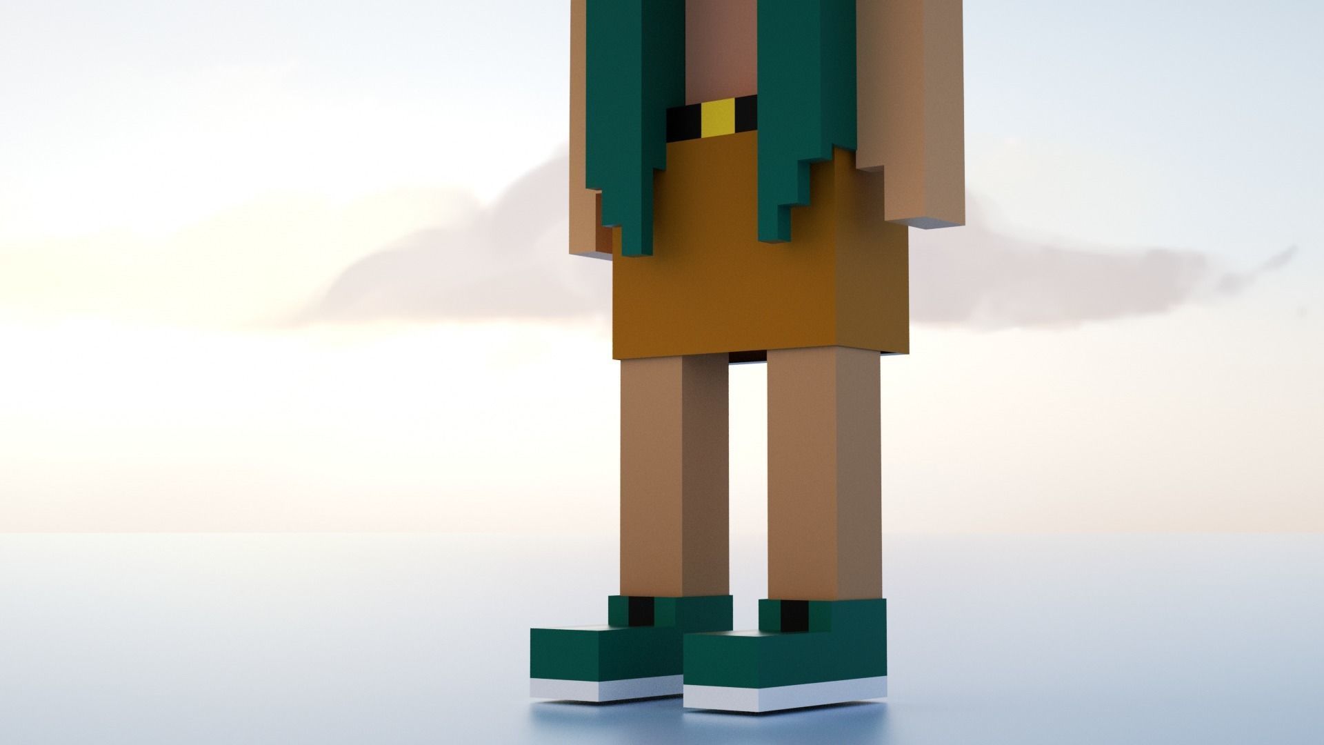 3D Meebits Freed 3D Low-poly 3D model_4