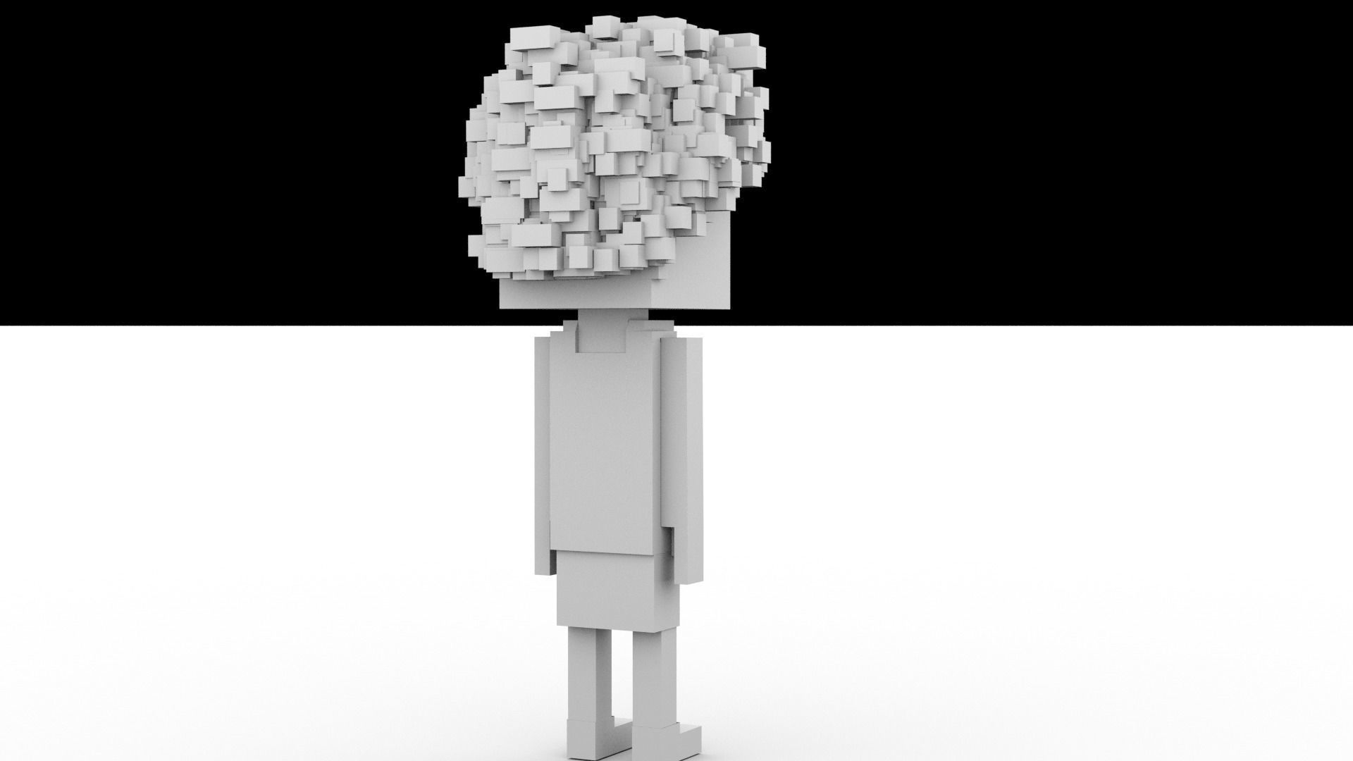 3D Meebits Freed 3D Low-poly 3D model_15