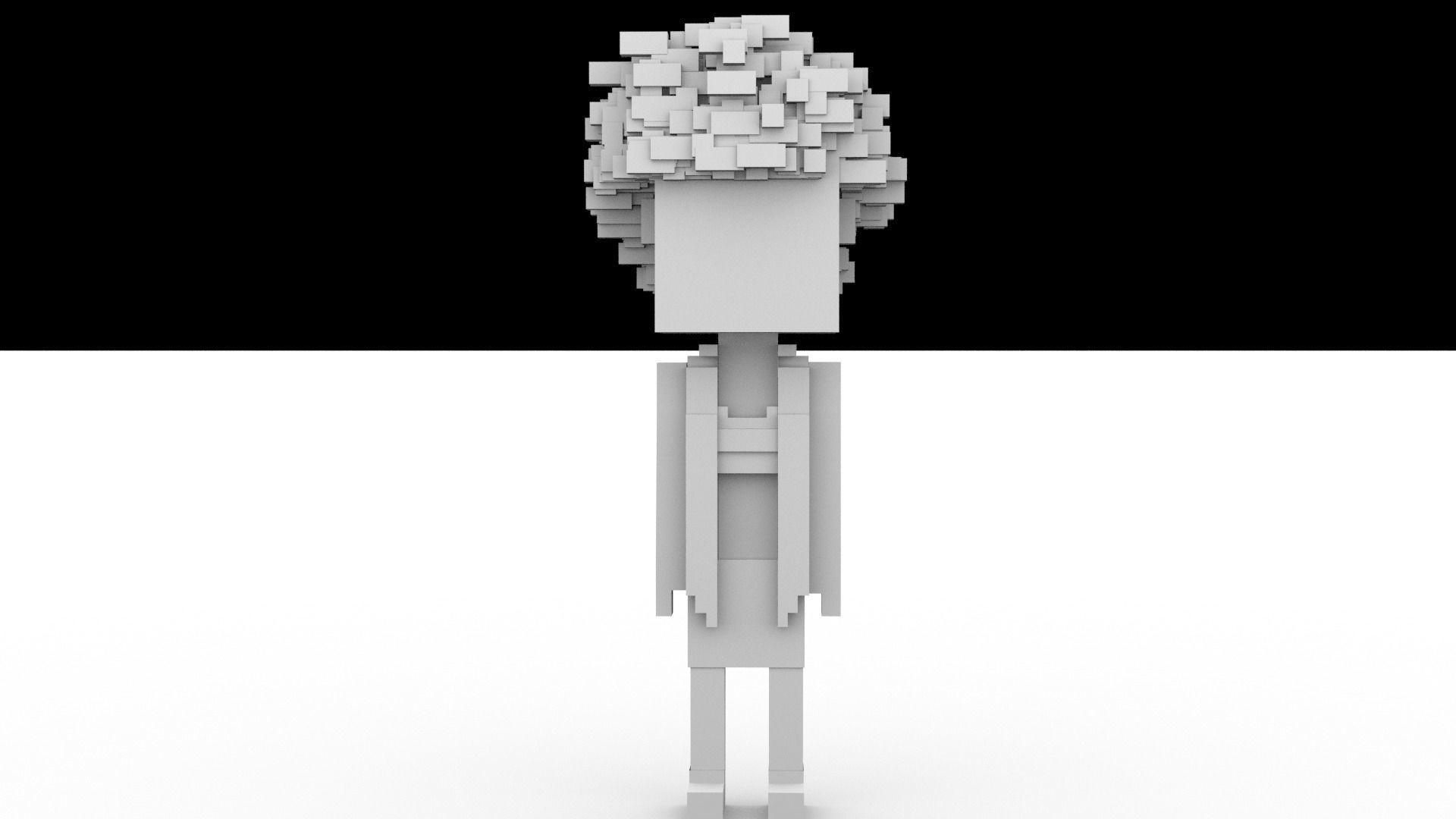 3D Meebits Freed 3D Low-poly 3D model_13