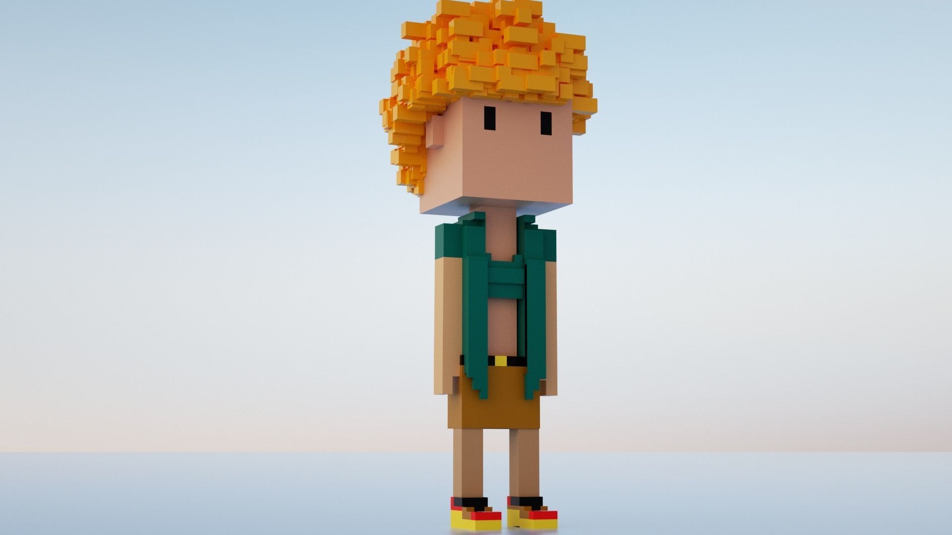 3D Meebits Freed 3D Low-poly 3D model_7