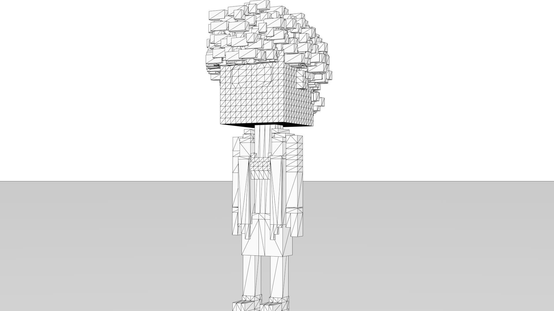 3D Meebits Freed 3D Low-poly 3D model_11