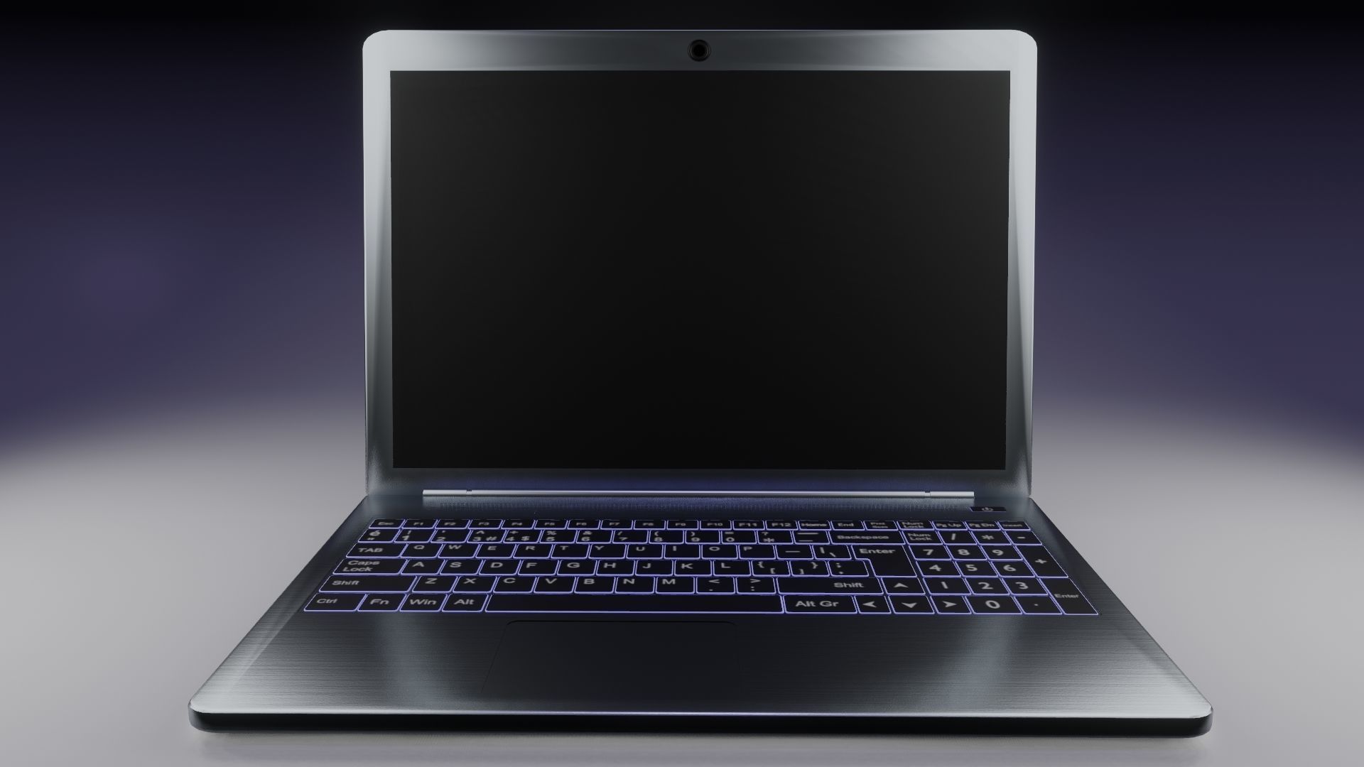 Laptop 3D model computer 3D model_2