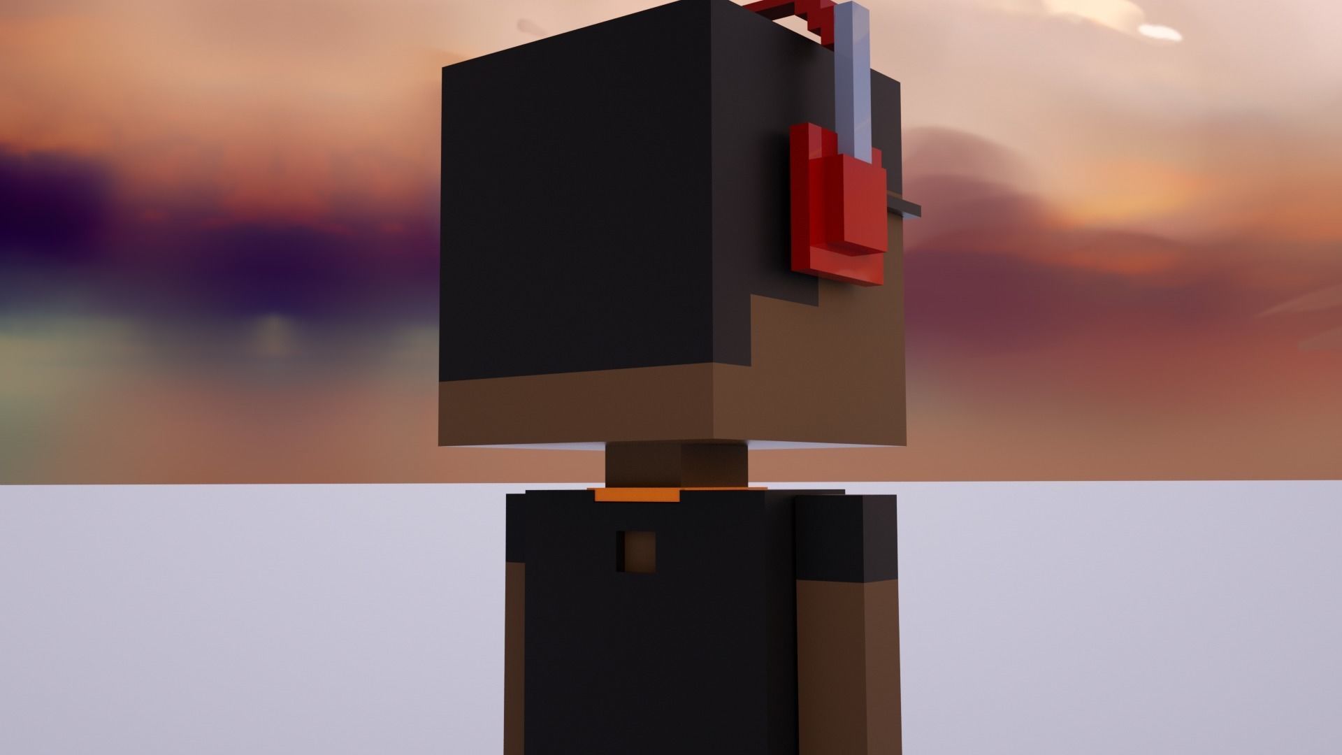 3D Meebits Pool 3D Low-poly 3D model_8