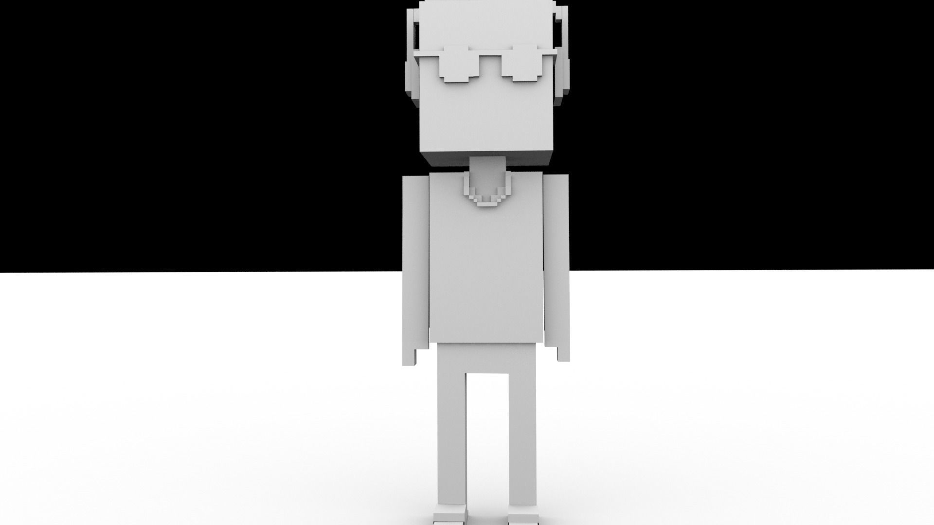 3D Meebits Pool 3D Low-poly 3D model_13