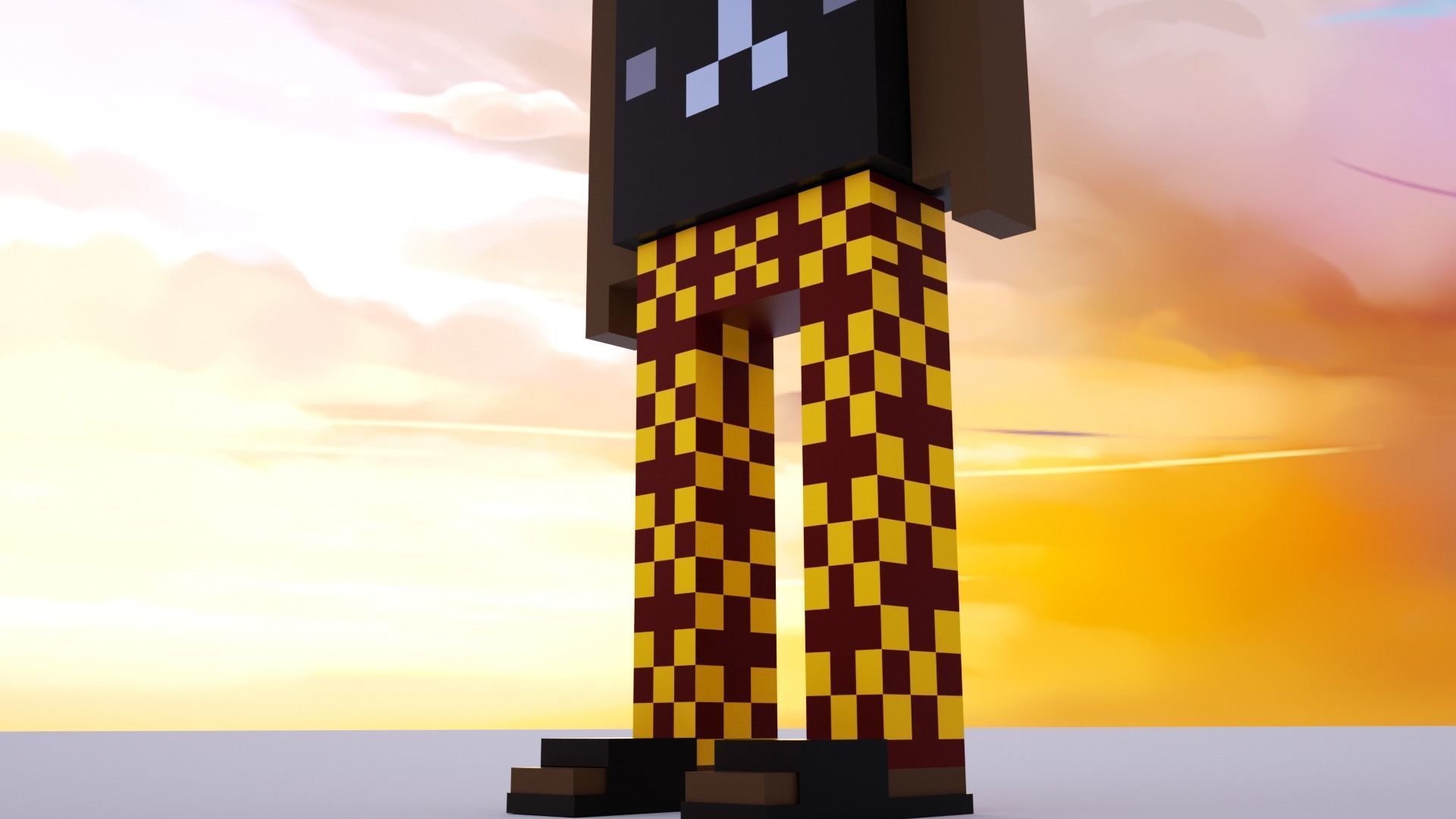 3D Meebits Pool 3D Low-poly 3D model_2