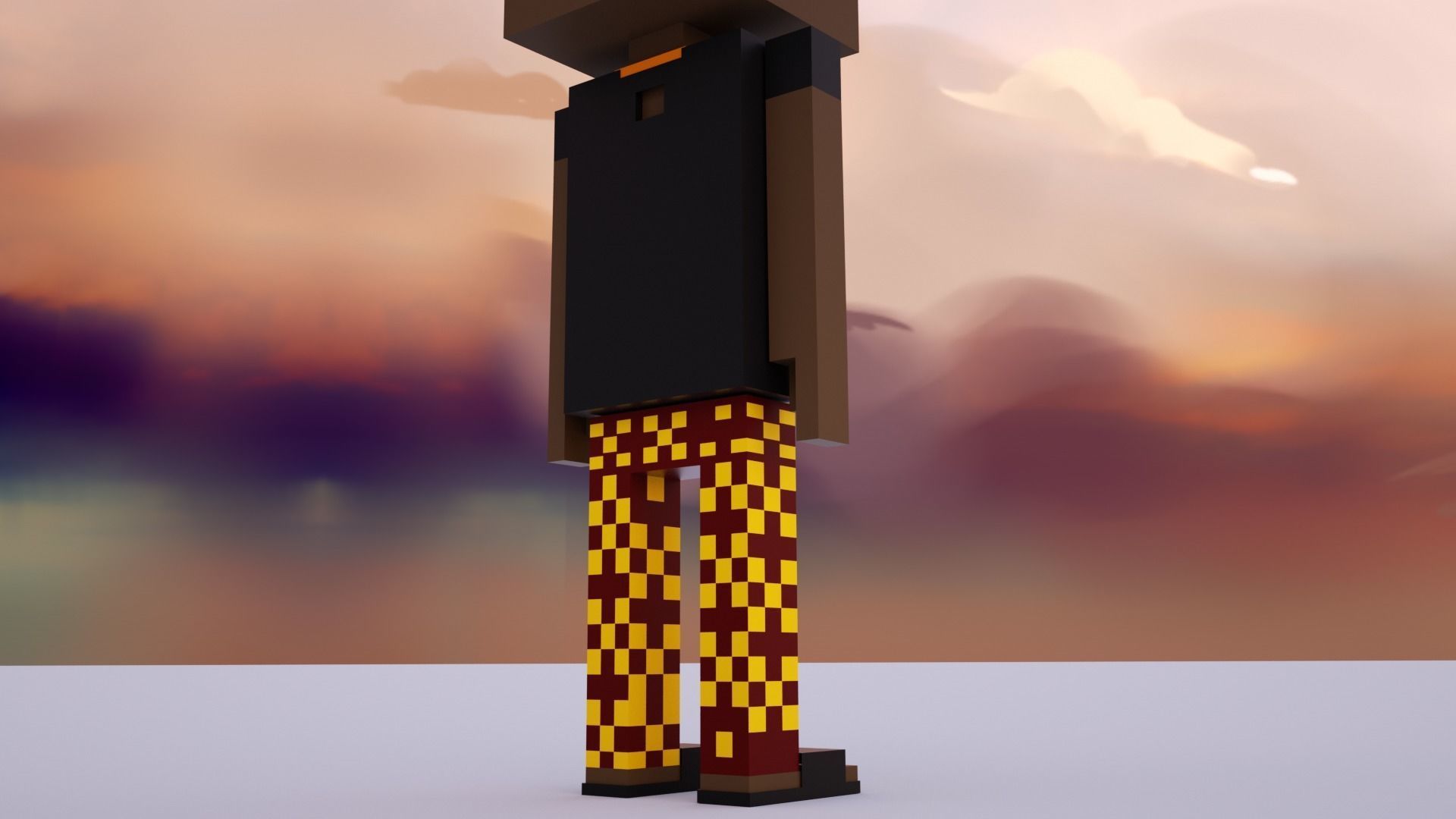 3D Meebits Pool 3D Low-poly 3D model_9