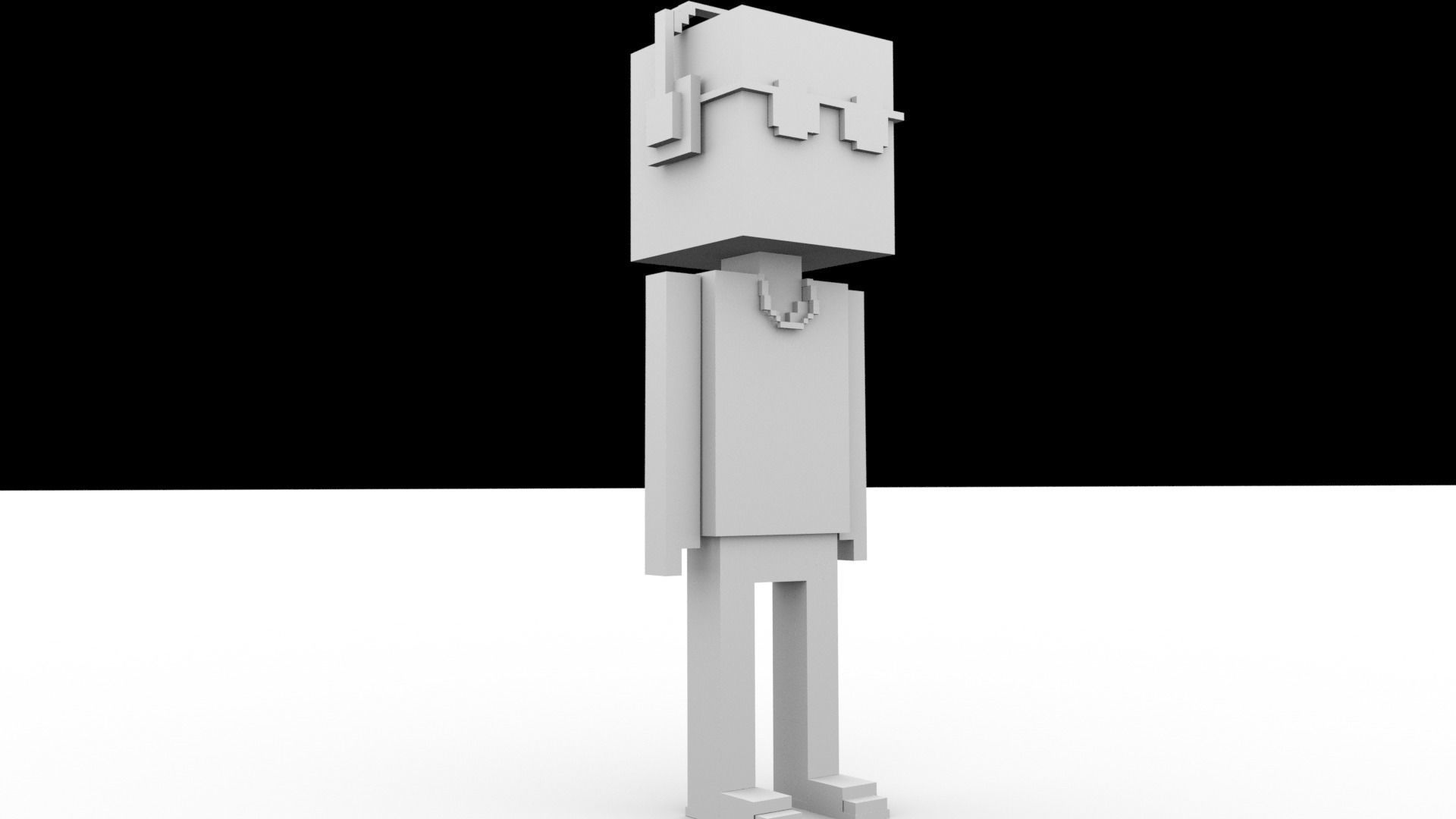 3D Meebits Pool 3D Low-poly 3D model_11