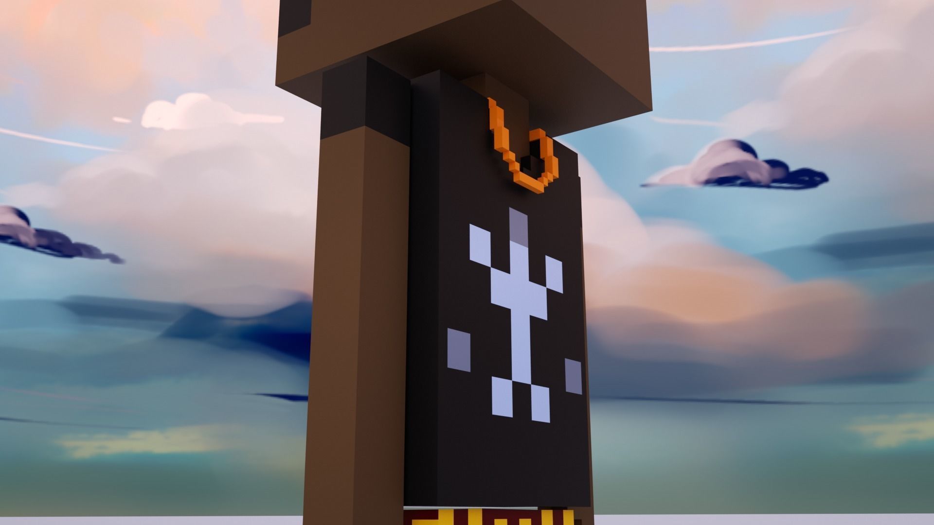 3D Meebits Pool 3D Low-poly 3D model_6