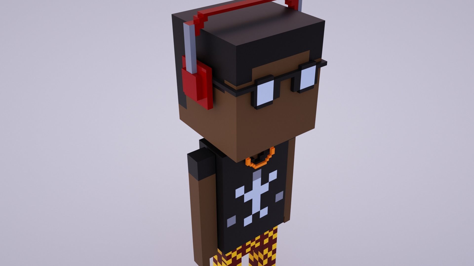 3D Meebits Pool 3D Low-poly 3D model_4