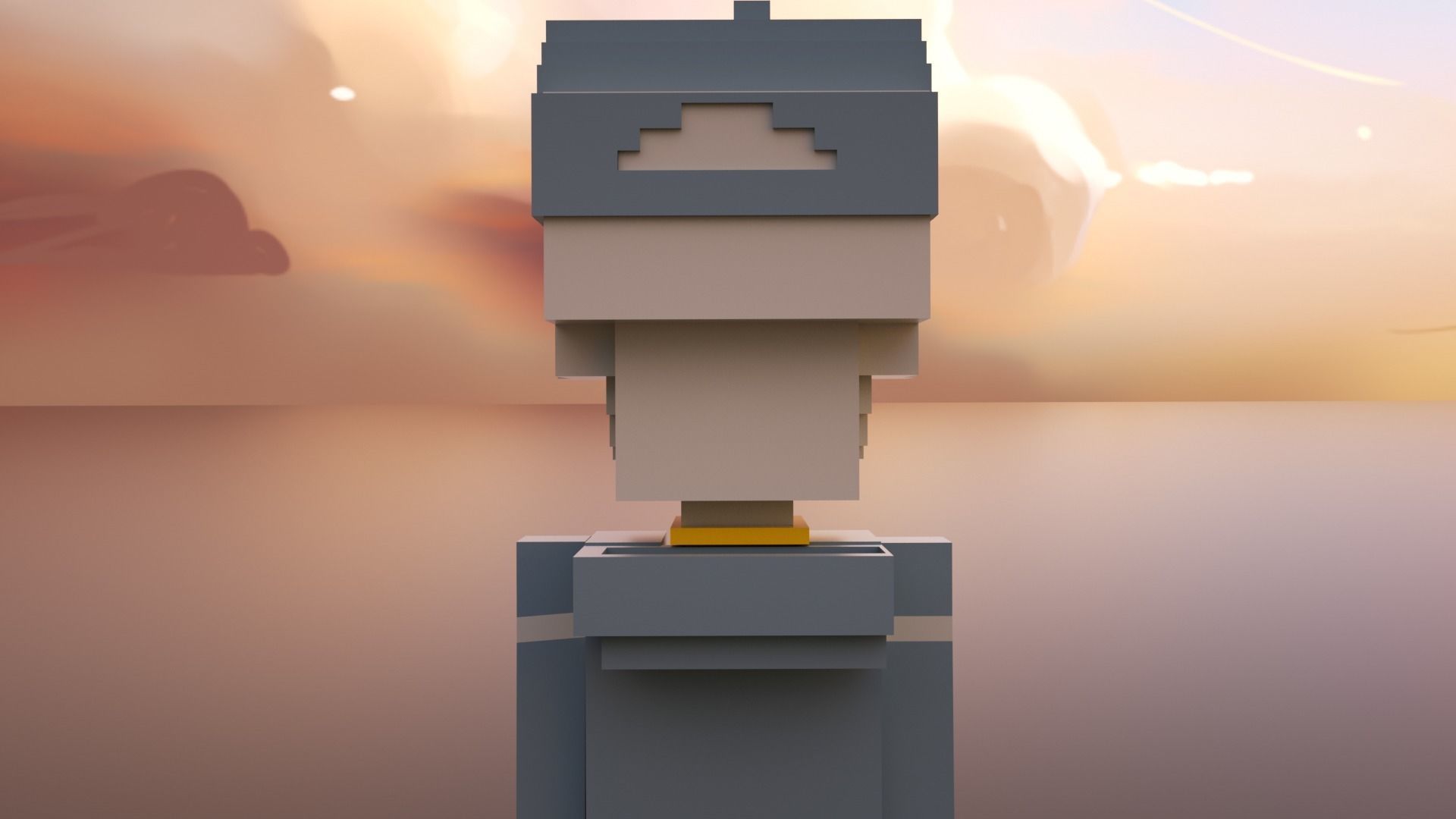 3D Meebits Jamy 3D Low-poly 3D model_14