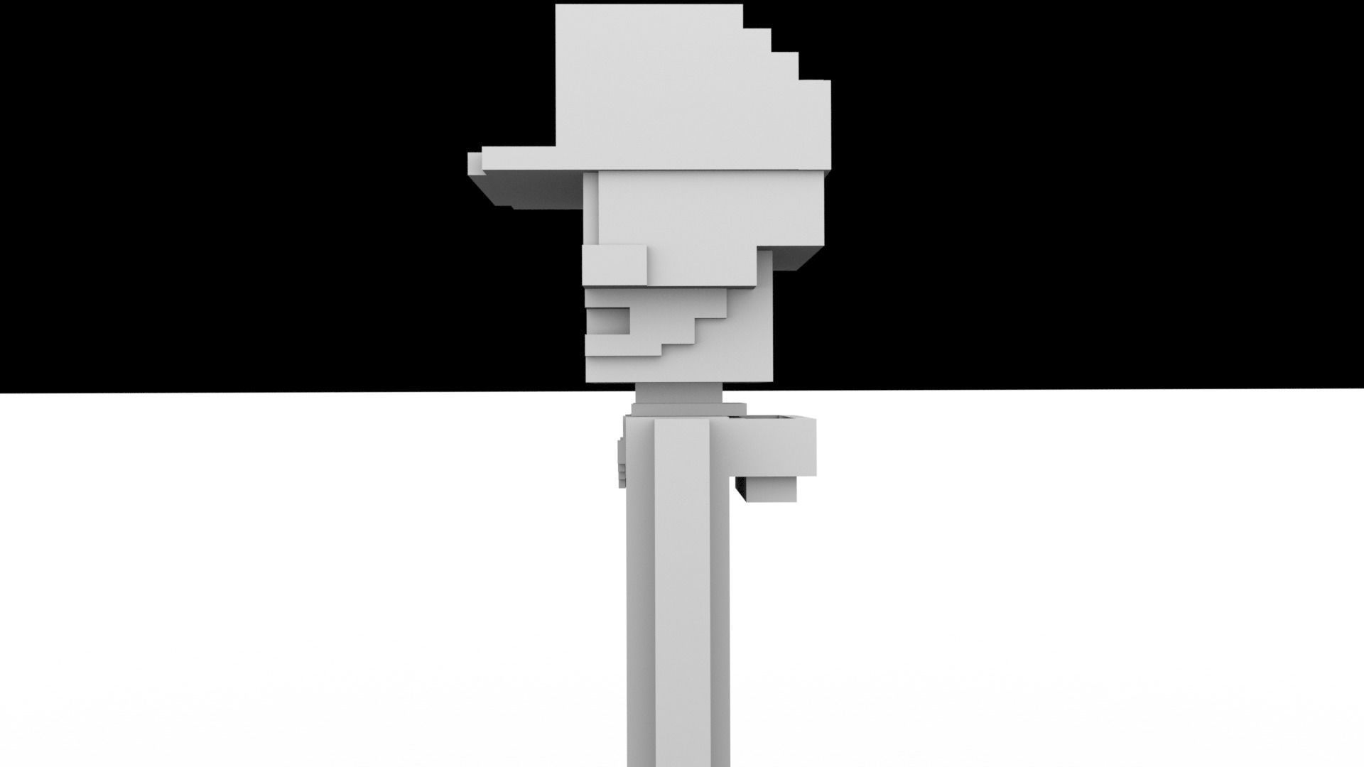 3D Meebits Jamy 3D Low-poly 3D model_11