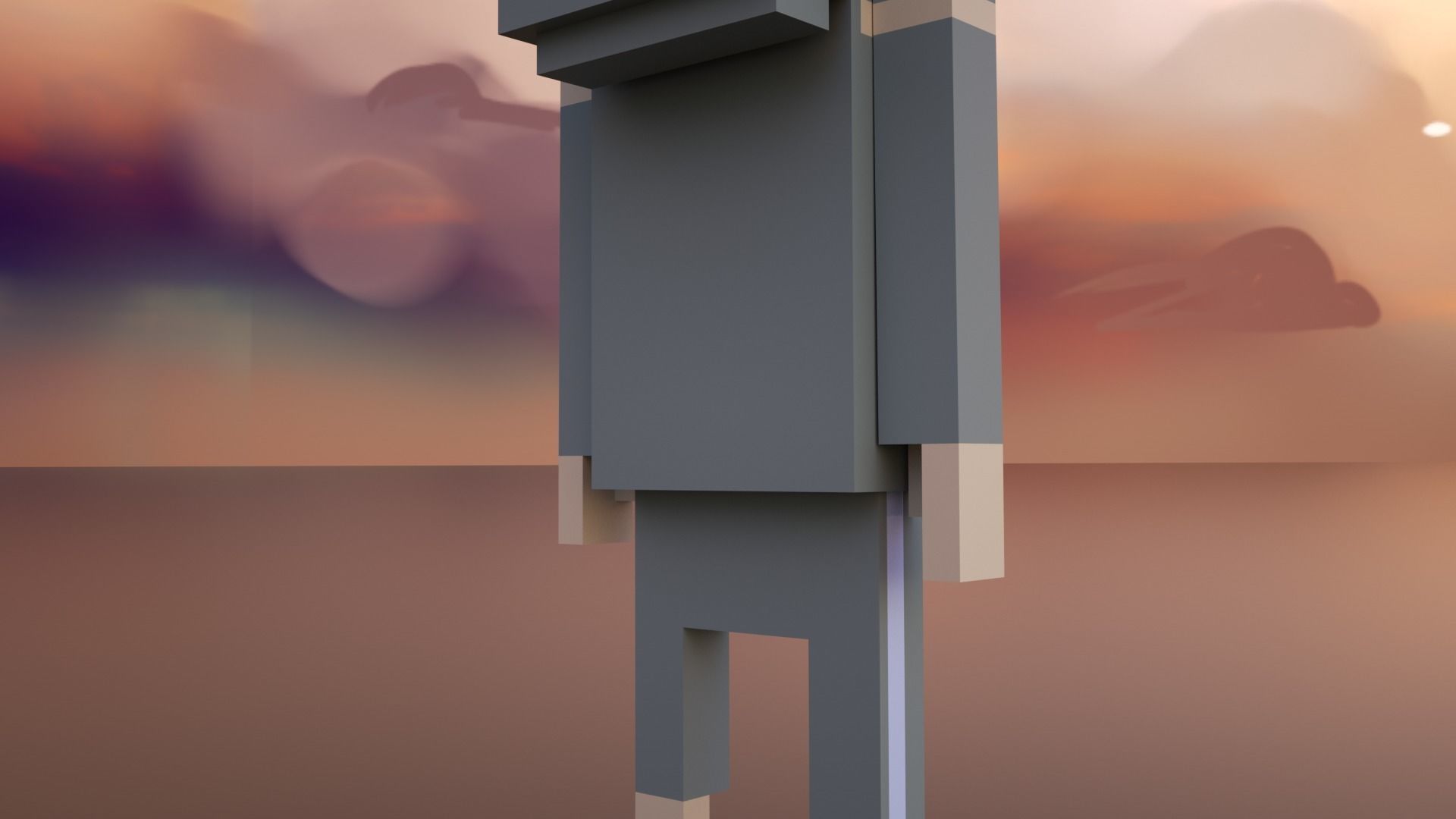 3D Meebits Jamy 3D Low-poly 3D model_17