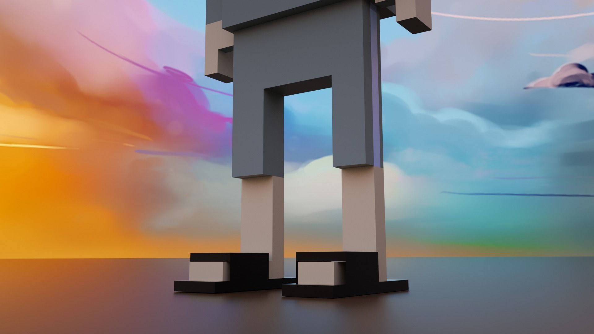 3D Meebits Jamy 3D Low-poly 3D model_2