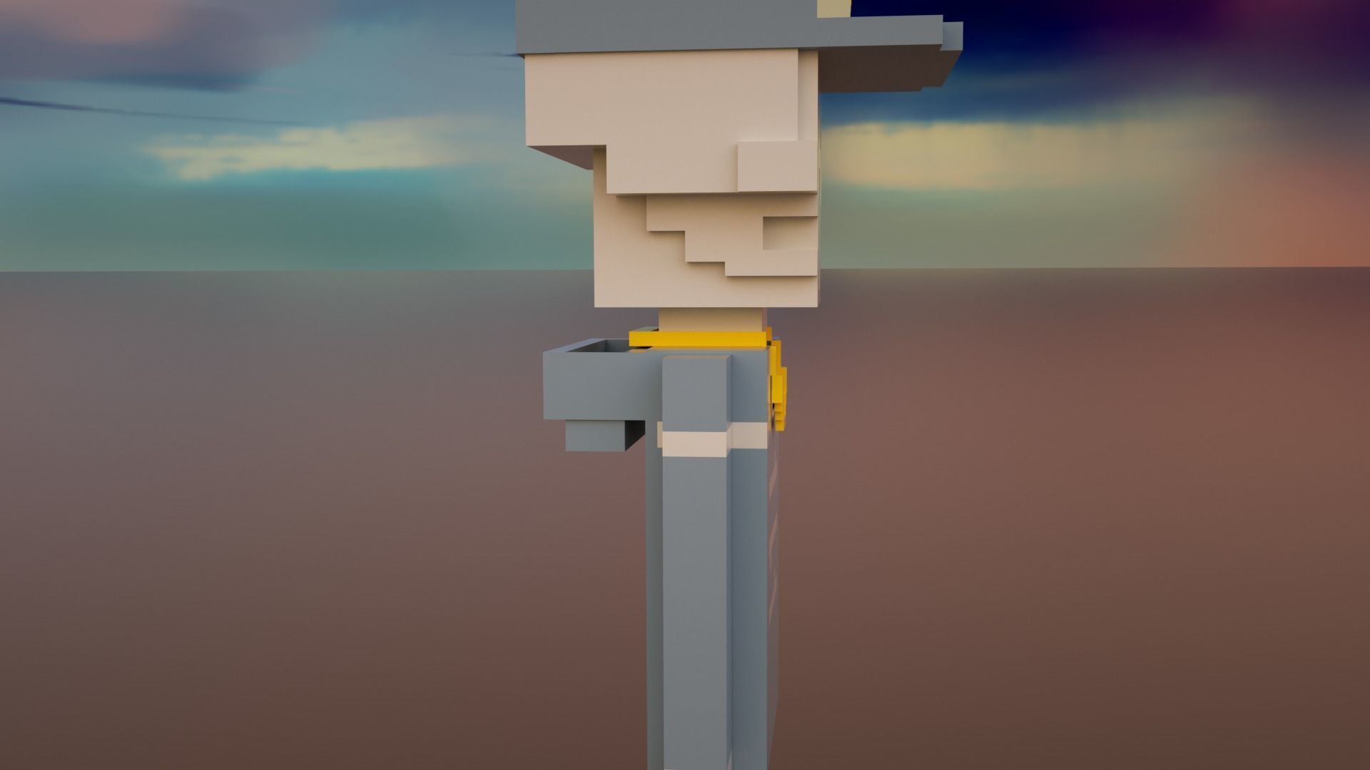 3D Meebits Jamy 3D Low-poly 3D model_18