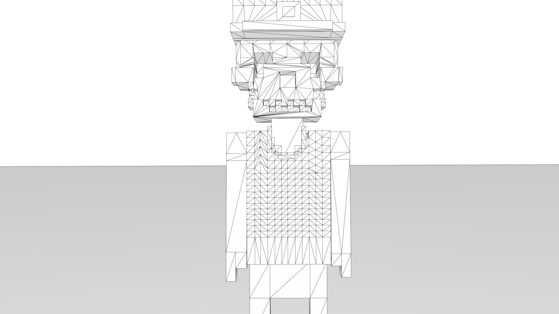 3D Meebits Jamy 3D Low-poly 3D model_5