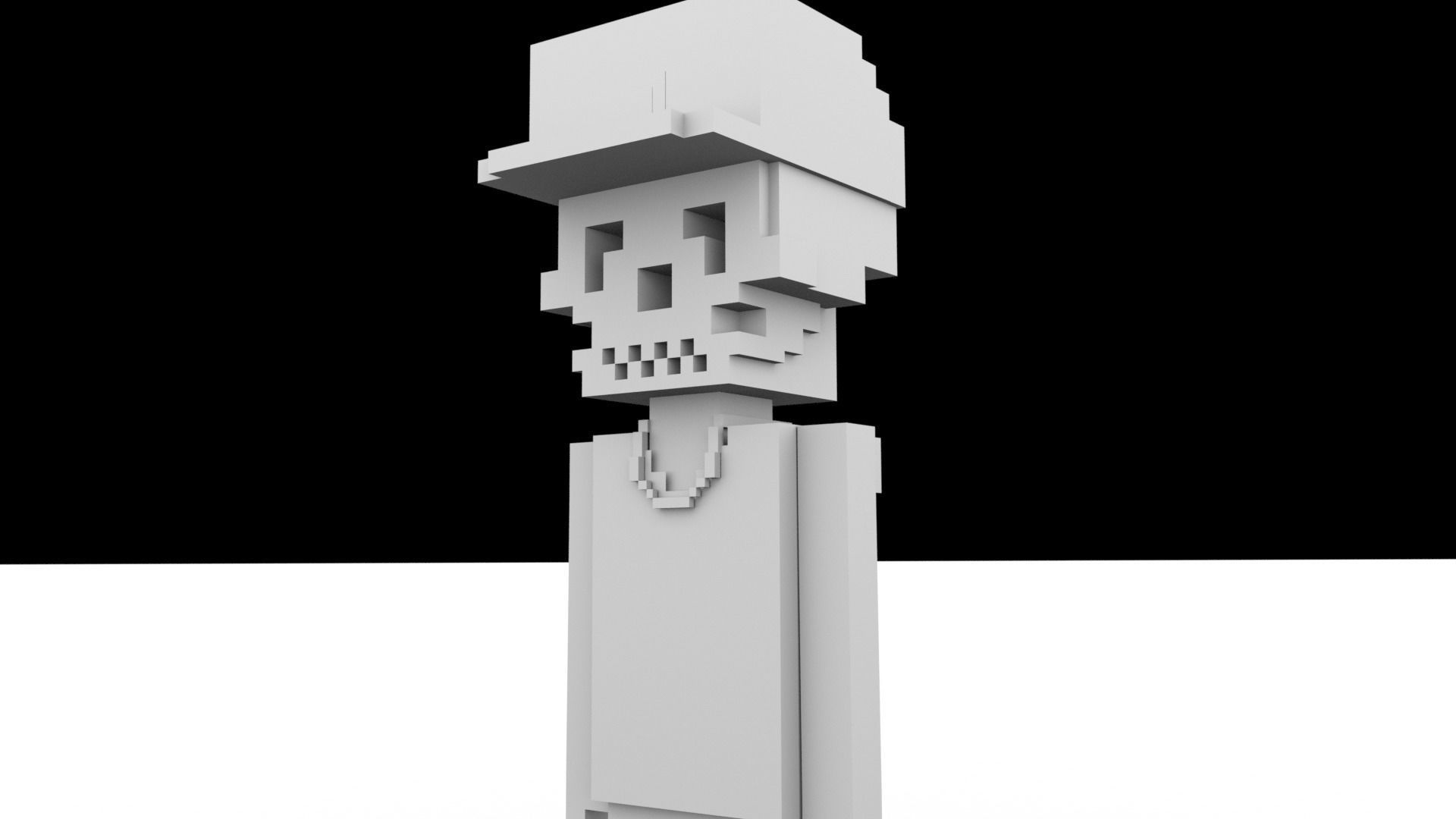 3D Meebits Jamy 3D Low-poly 3D model_12