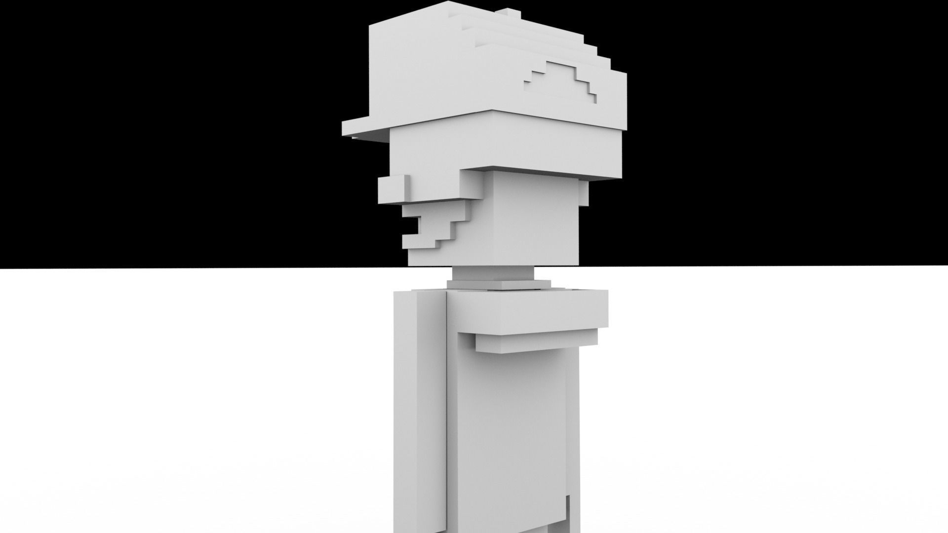 3D Meebits Jamy 3D Low-poly 3D model_10