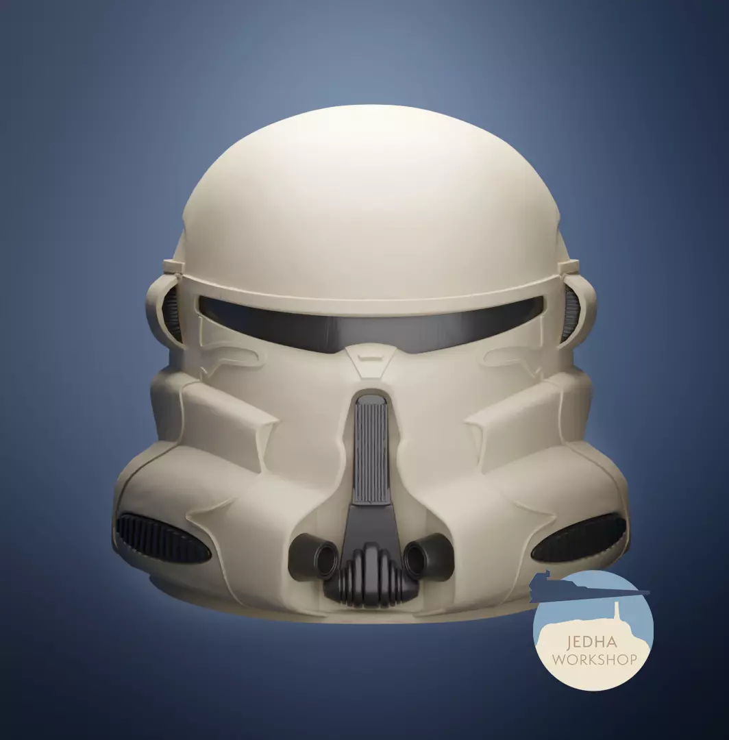 Star Wars Airborne Trooper Realistic Style 3D Helmet Files 3D print model_0