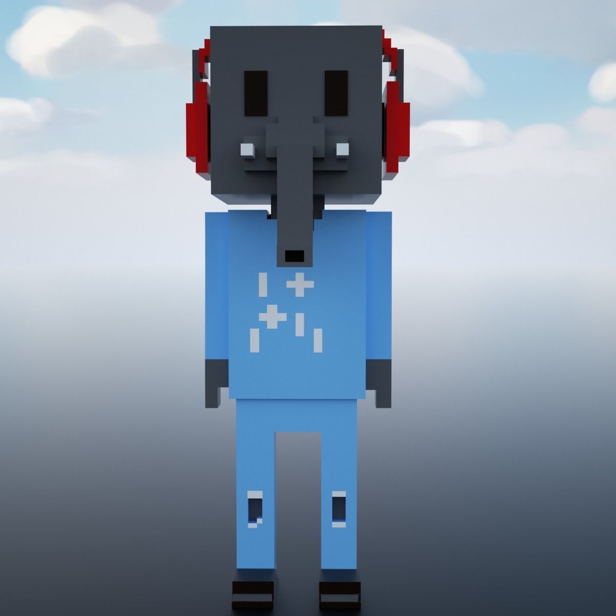 3D Meebits Fill 3D Low-poly 3D model_19