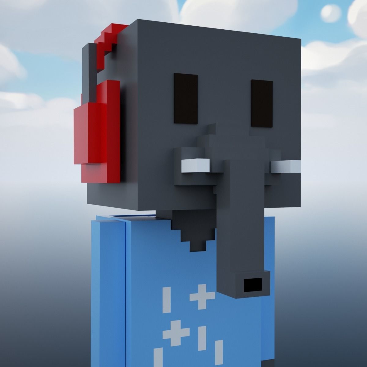 3D Meebits Fill 3D Low-poly 3D model_20